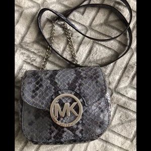 Michael Kors MK Crossbody Leather Bag, Blue
